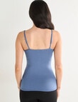 Lyric Thermals Mia Bamboo Cami, Blue product photo View 02 S