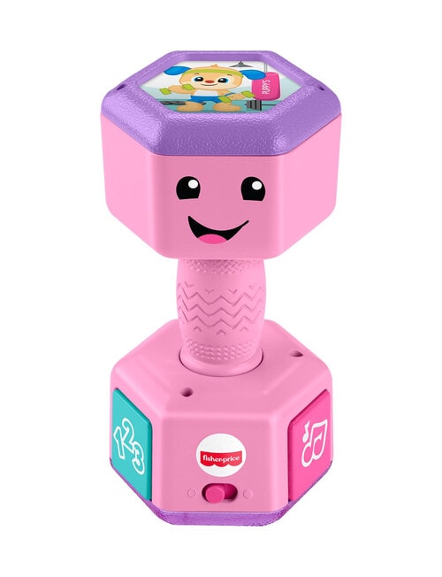 Fisher Price Laugh & Learn Countin' Reps Dumbbell Pink Musical Learning Toy product photo View 02 L