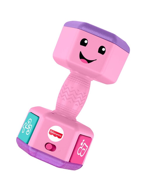 Fisher Price Laugh & Learn Countin' Reps Dumbbell Pink Musical Learning Toy product photo View 03 L