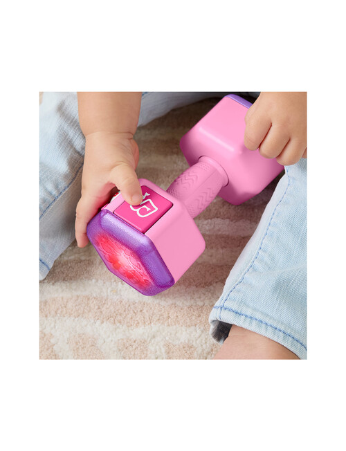 Fisher Price Laugh & Learn Countin' Reps Dumbbell Pink Musical Learning Toy product photo View 08 L