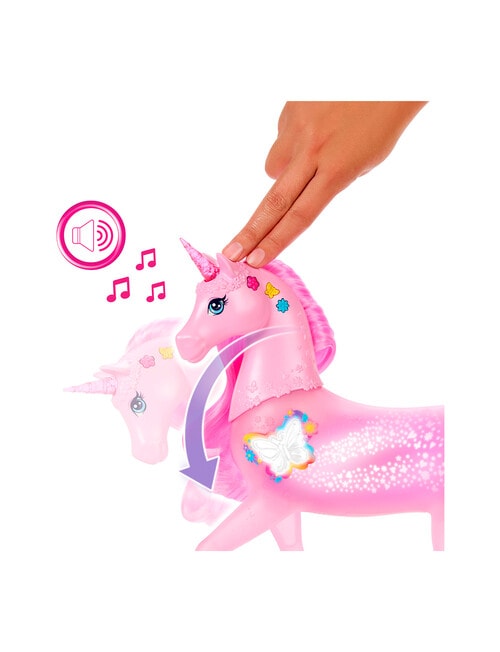 Barbie Sparkle Lights Toy Unicorn product photo View 04 L
