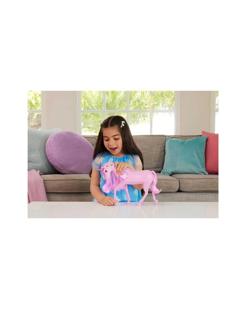 Barbie Sparkle Lights Toy Unicorn product photo View 06 L