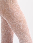 Ambra Lace Illusion Tight, White product photo View 05 S