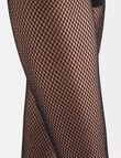 Ambra Fishnet Knee Hi, Black product photo View 04 S