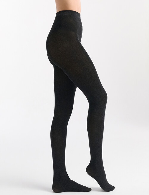 Ambra Melange Opaque Tight, Grey product photo View 03 L