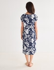 Ella J Shift Dress, Navy Print product photo View 02 S