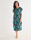 Ella J Shift Dress, Tropical Print product photo