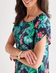 Ella J Shift Dress, Tropical Print product photo View 04 S