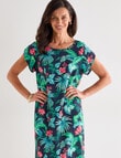 Ella J Shift Dress, Tropical Print product photo View 05 S