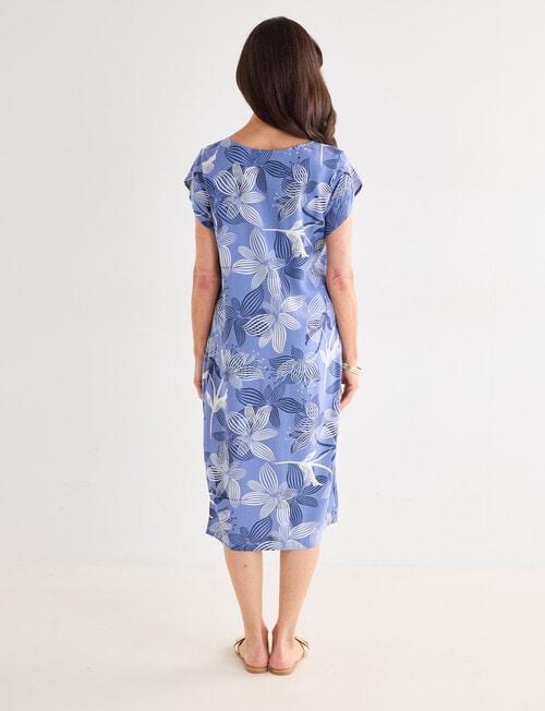 Ella J Shift Dress, Blue Print product photo View 02 L