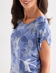 Ella J Shift Dress, Blue Print product photo View 04 S