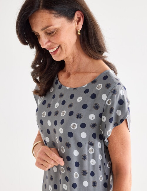 Ella J Shift Dress, Sage Print product photo View 04 L