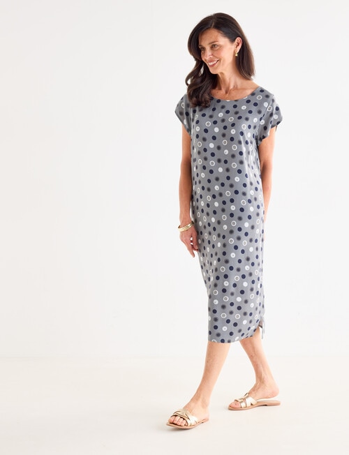 Ella J Shift Dress, Sage Print product photo View 05 L
