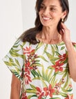 Ella J Linen Top, Tropical product photo View 04 S