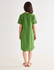 Ella J Linen Shift Dress, Basil product photo View 02 S