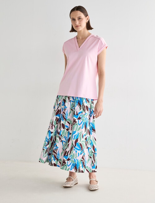 Jigsaw Gretel Lace Detail Top, Pink product photo View 03 L