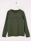 No Issue Deboss Long Sleeve Tee, Khaki product photo