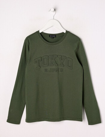No Issue Deboss Long Sleeve Tee, Khaki product photo