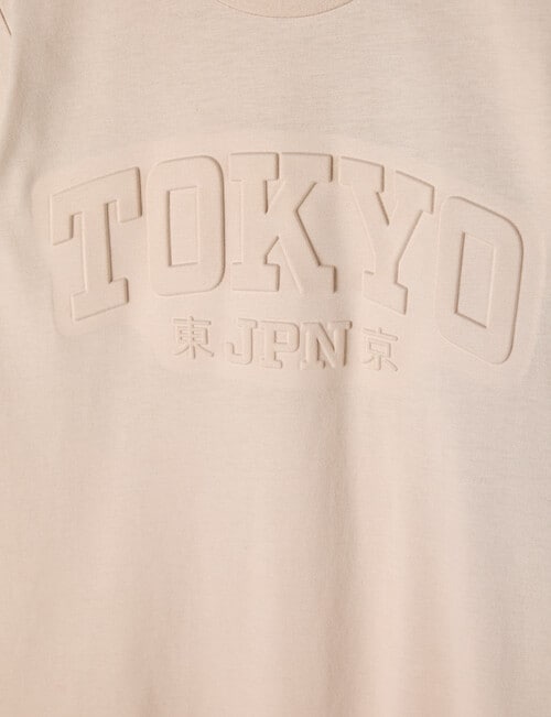 No Issue Deboss Long Sleeve Tee, Stone product photo View 02 L