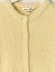 Mac & Ellie Fluffy Knit Cardigan, Butter product photo View 02 S