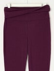 Switch Kylie Fold Back Flare Pant, Plum product photo View 02 S