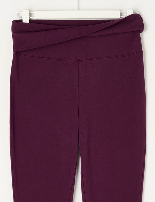 Switch Kylie Fold Back Flare Pant, Plum product photo View 02 L