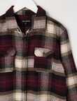 No Issue Check Long Sleeve Shirt, Burgundy product photo View 02 S