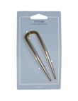 Mae French Hair Pin, Gold product photo View 02 S