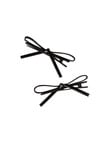 Adorn by Mae Alligator Clips Bows, Patent Black, 2-Piece product photo