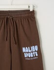 Switch Malibu Wide Leg Trackpant, Chocolate & Sky product photo View 02 S