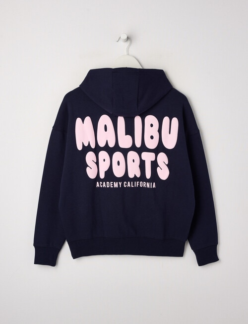 Switch Malibu Sports Oversized Hoodie, Navy & Baby Pink product photo View 02 L