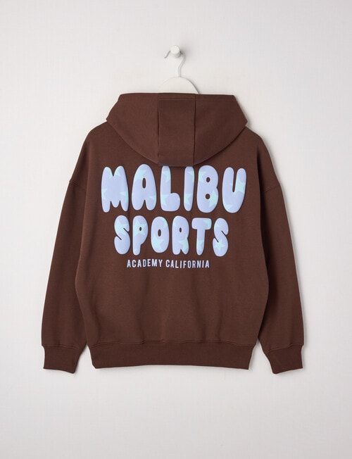Switch Malibu Sports Oversized Hoodie, Chocolate & Sky product photo View 02 L