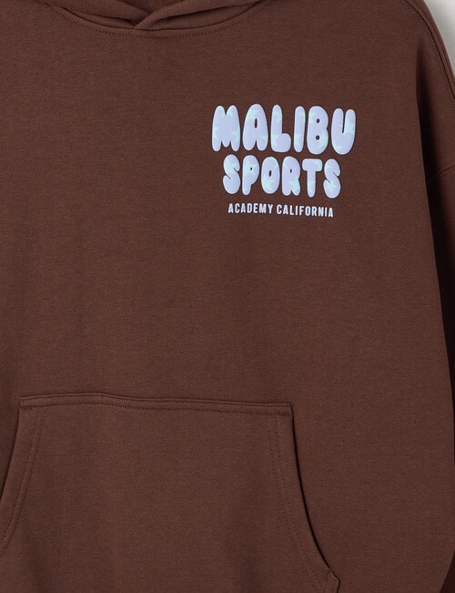 Switch Malibu Sports Oversized Hoodie, Chocolate & Sky product photo View 03 L