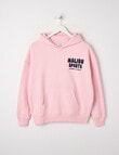 Switch Malibu Sports Oversized Hoodie, Baby Pink & Navy product photo