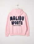 Switch Malibu Sports Oversized Hoodie, Baby Pink & Navy product photo View 02 S