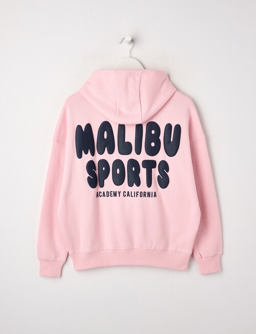 Switch Malibu Sports Oversized Hoodie, Baby Pink & Navy product photo View 02 L