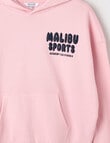 Switch Malibu Sports Oversized Hoodie, Baby Pink & Navy product photo View 03 S