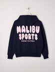 Switch Malibu Sports Oversized Hoodie, Navy & Baby Pink product photo View 02 S