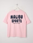 Switch Malibu Sports Short Sleeve Oversized Tee, Baby Pink product photo View 02 S