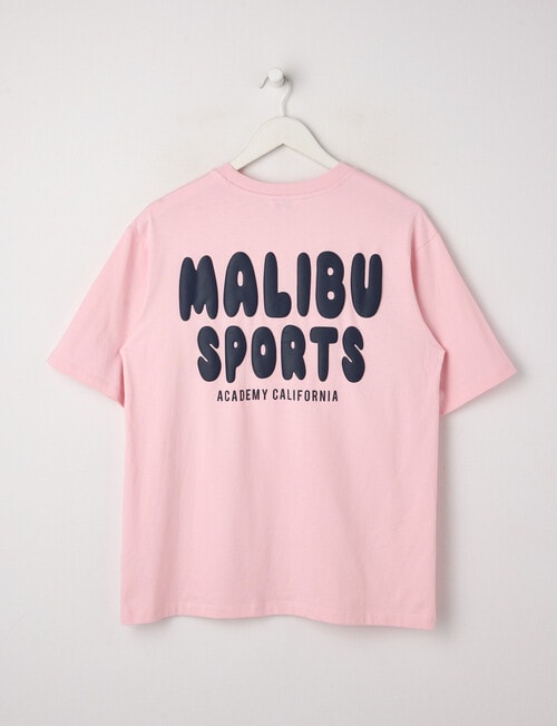 Switch Malibu Sports Short Sleeve Oversized Tee, Baby Pink product photo View 02 L