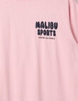 Switch Malibu Sports Short Sleeve Oversized Tee, Baby Pink product photo View 03 S