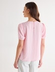 Oliver Black Short Sleeve Detail Top, Blossom product photo View 02 S