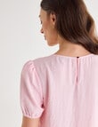 Oliver Black Short Sleeve Detail Top, Blossom product photo View 05 S