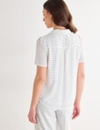 Oliver Black Pleated Shirt, Polka Dot product photo View 02 S