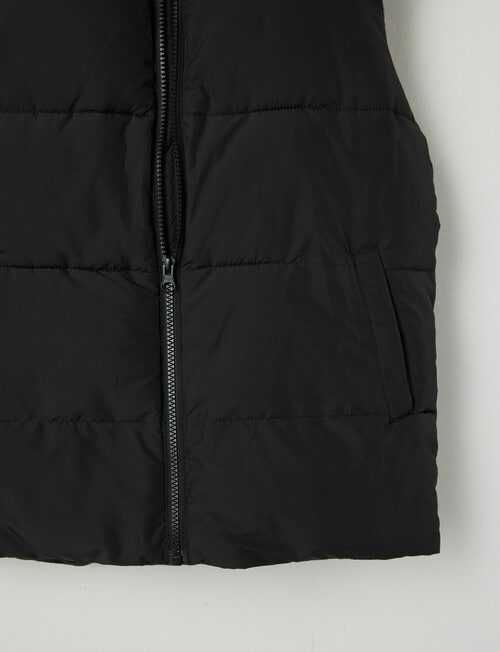 No Issue Puffer Vest, Black product photo View 03 L