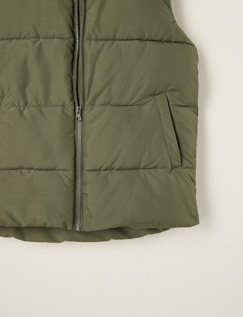 No Issue Puffer Vest, Khaki product photo View 03 L