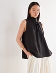 State of play Yara High Neck Top, Black product photo