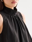 State of play Yara High Neck Top, Black product photo View 05 S