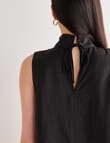 State of play Yara High Neck Top, Black product photo View 07 S