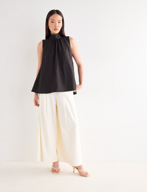 State of play Yara High Neck Top, Black product photo View 08 L